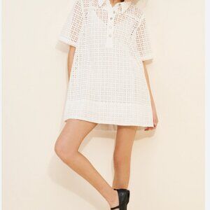 Free People Eyelet Remino White Dress